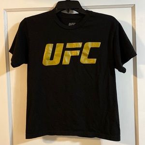 Tops | Ufc Kids Black And Gold Tshirt 